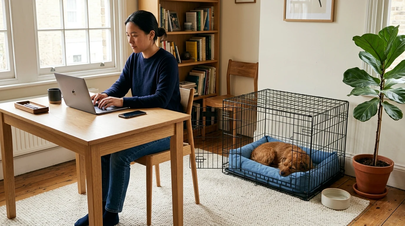 Crating Your Dog While at Work: What to Consider
