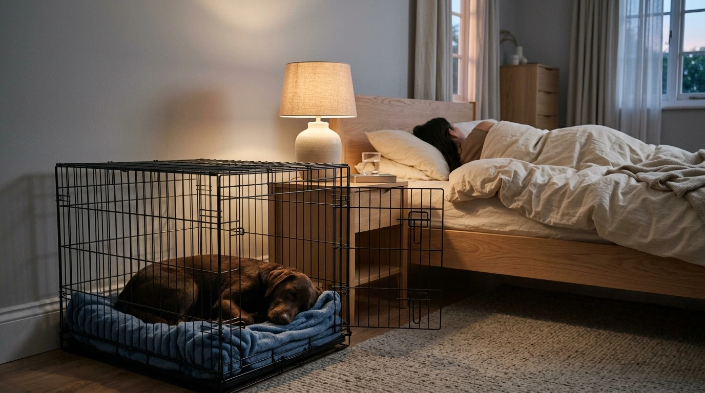 Where to Put Your Dog’s Crate at Night During Training